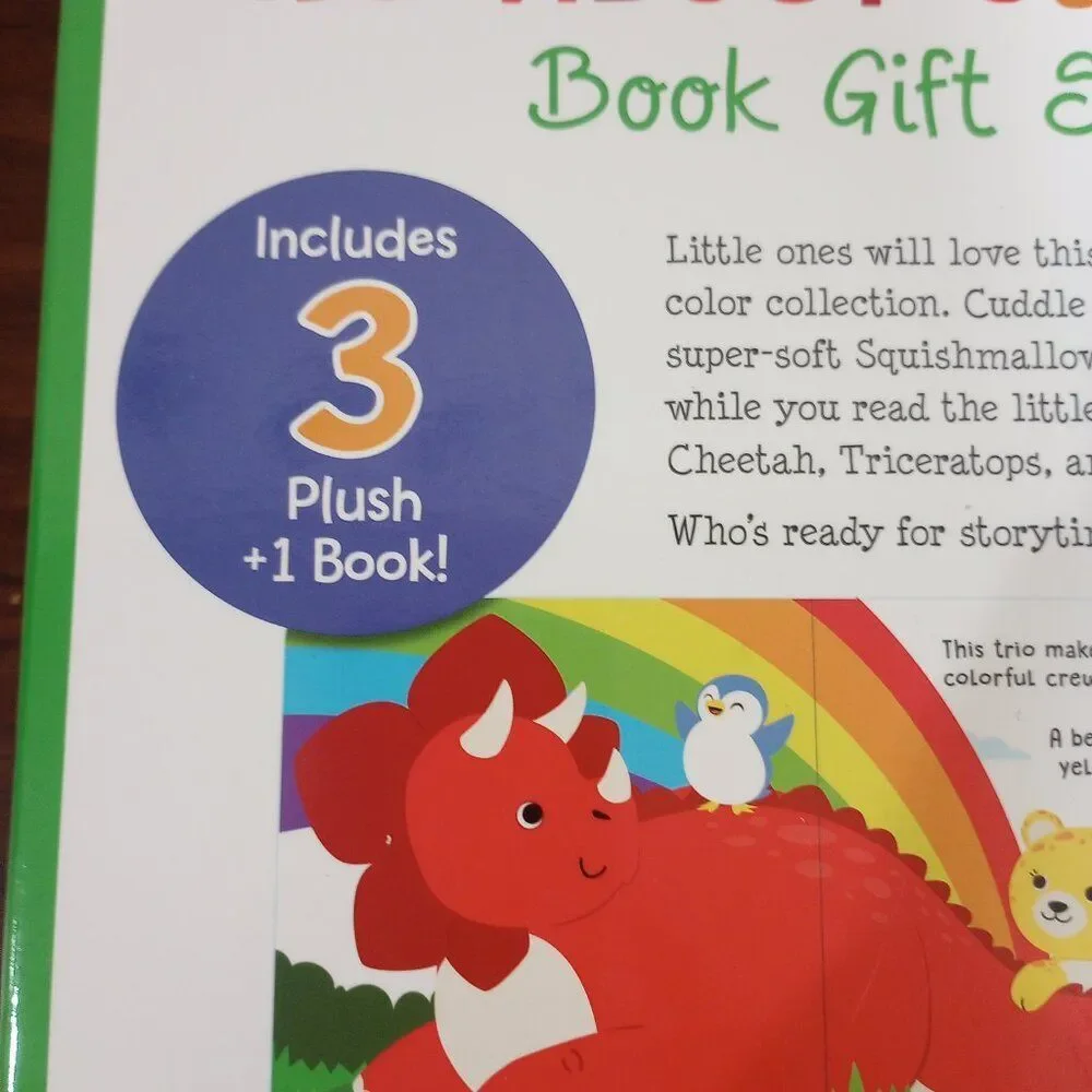 ALDI Exclusive Wild About Colors Squishmallow Book Gift Set - NEW!